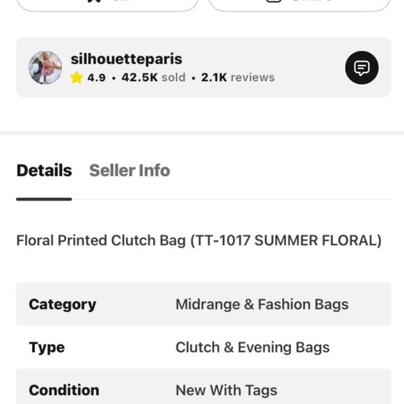 Trina Turk Double Handled Tote in All Over Narcissus - Picture 4 of 4